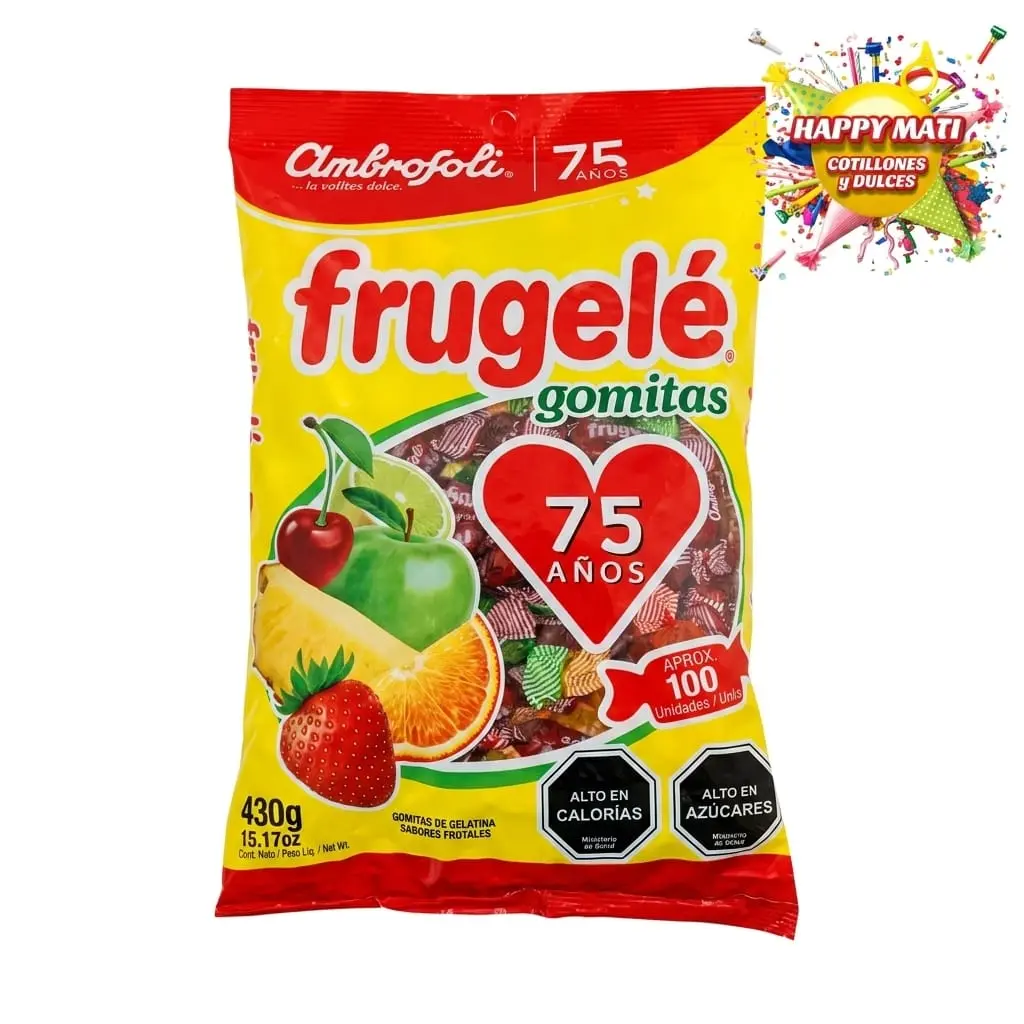 FRUGELE GOMITAS AZUCAR DE 100 UNIDADES